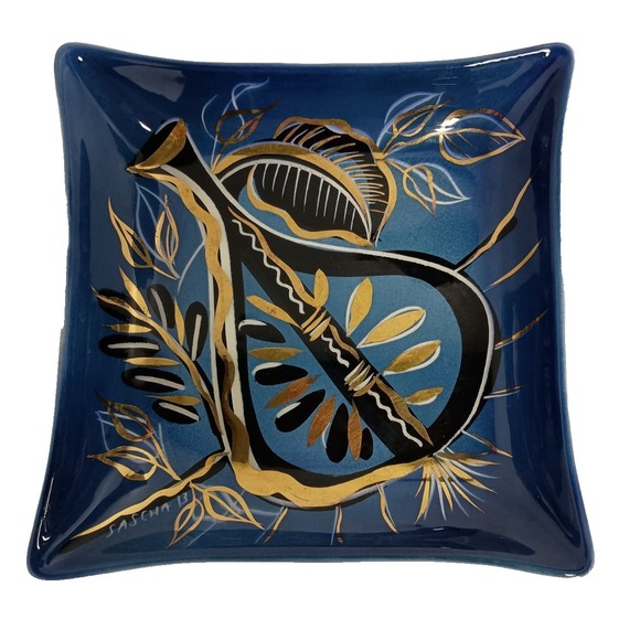 Sascha Brastoff Other - VTG Sascha Brastoff Decorative Plate Ceramic Art Pottery Mid Century Modern